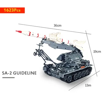 1623Pcs Military building blocks SA-2 GUIDELINE Compatible легоe Tank Educational Product for kids toys for children
1623Pcs Military building blocks SA-2 GUIDELINE Compatible легоe Tank Educational Product for kids toys for children