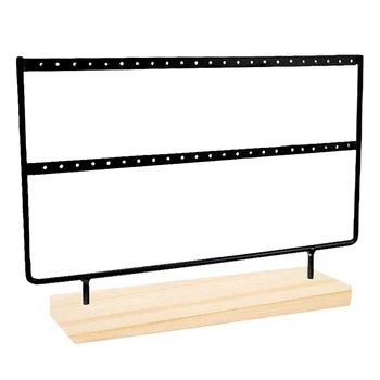 Jewelry Organizer for Hanging Earrings, Earring Holder Jewelry Display Wood Stand, Jewelry Display Rack for Women Girls Present 
Jewelry Organizer for Hanging Earrings, Earring Holder Jewelry Display Wood Stand, Jewelry Display Rack for Women Girls Present