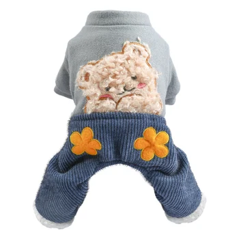 Dog Clothes Korean Teddy Pomeranian Bichon Puppies Four-legged Winter Thick Coat Cute Jumpsuit for Dogs XS S M L XL
Dog Clothes Korean Teddy Pomeranian Bichon Puppies Four-legged Winter Thick Coat Cute Jumpsuit for Dogs XS S M L XL