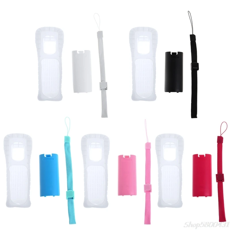 Protective Silicone Cover Case Battery Back Door Shell Hand Strap Kit Replacement for nintendo WII Remote Controller O12 20
Protective Silicone Cover Case Battery Back Door Shell Hand Strap Kit Replacement for nintendo WII Remote Controller O12 20