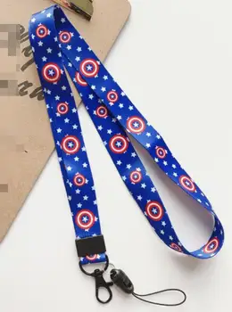 New cartoon Captain America Neck Strap Lanyards Badge Holder Rope Pendant Key Chain Accessorie 
New cartoon Captain America Neck Strap Lanyards Badge Holder Rope Pendant Key Chain Accessorie