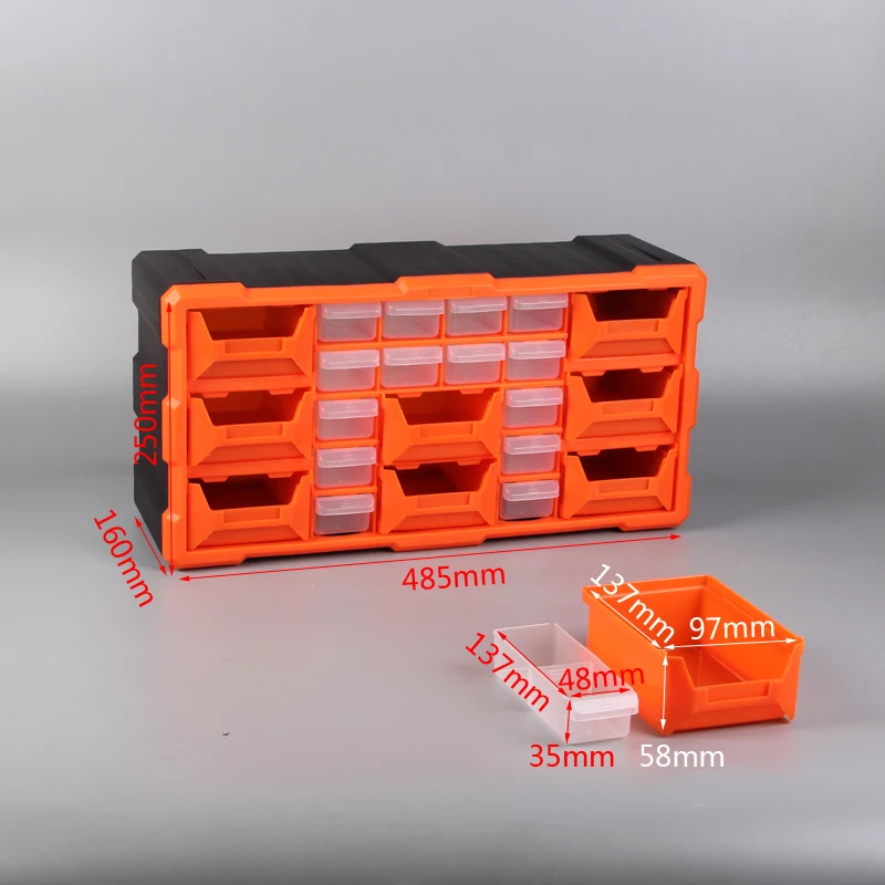 22 Multi-grid drawer Parts Box High Quality Screw Classification Component Tool Case electronic components Storage ToolBox | Инструменты