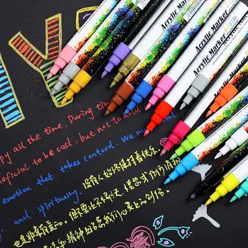 6/12/18 Colors 0.7mm Acrylic Paint Marker pen Art Marker Pen for Ceramic Rock Glass Porcelain Mug Wood Fabric Canvas Painting
6/12/18 Colors 0.7mm Acrylic Paint Marker pen Art Marker Pen for Ceramic Rock Glass Porcelain Mug Wood Fabric Canvas Painting