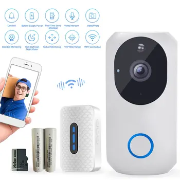 1080P WIFI High Definition Intelligent Visual Doorbell Indoor Ding-Dong Acceptor Multi-Function Video Intercom Home Security
1080P WIFI High Definition Intelligent Visual Doorbell Indoor Ding-Dong Acceptor Multi-Function Video Intercom Home Security