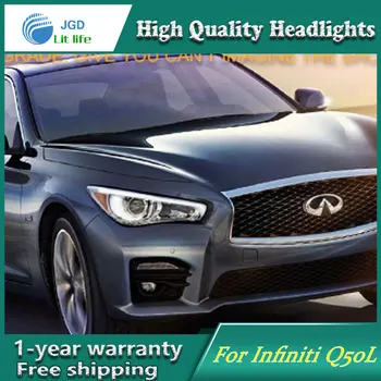 Car Styling Head Lamp for Infiniti Q50L Headlights 2015 2016 LED DRL H7 D2H Hid Option Angel Eye lens fog light Bi Xenon Beam
Car Styling Head Lamp for Infiniti Q50L Headlights 2015 2016 LED DRL H7 D2H Hid Option Angel Eye lens fog light Bi Xenon Beam