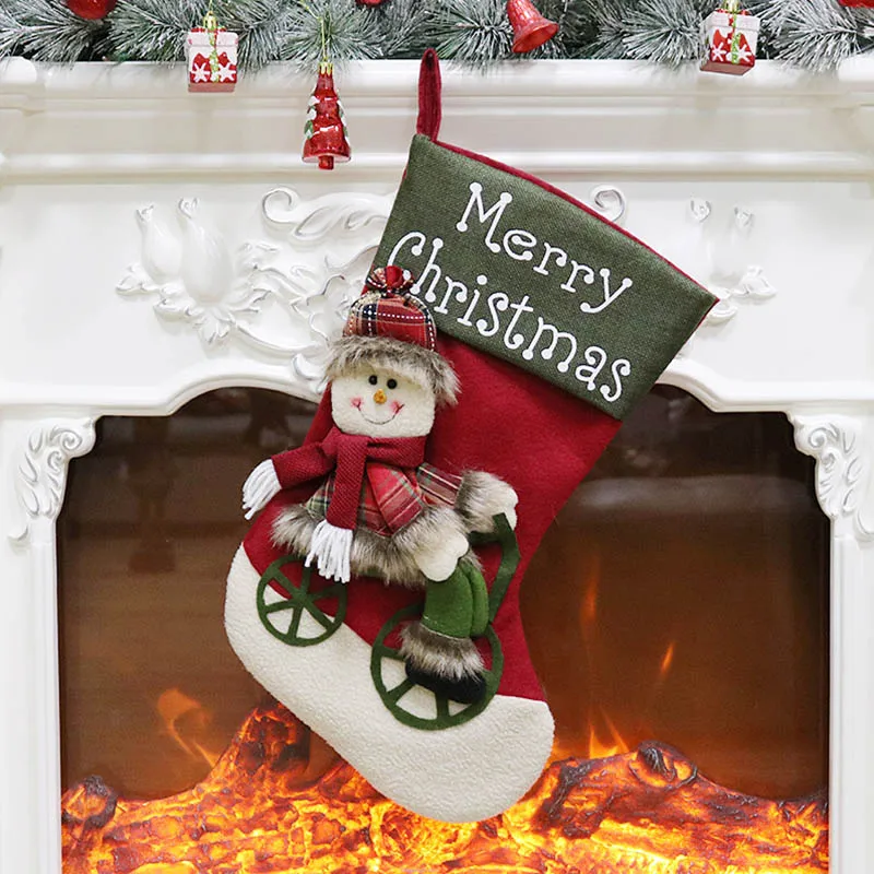 1pcs christmas stocking gift bag christmas stocking party