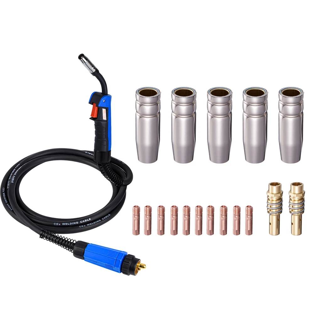 QHTITEC Welding gun MB15 15AK Contact Tip M6 & Tips Holder Difuser Shield cup Torch Neck For MIG Welding 18pk
QHTITEC Welding gun MB15 15AK Contact Tip M6 & Tips Holder Difuser Shield cup Torch Neck For MIG Welding 18pk