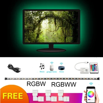 5V RGBW RGBWW USB LED Strip RGB White Wifi Smart APP Amazon Alexa Google IP20/IP65 Flexible tape Light TV Background Lightgting
5V RGBW RGBWW USB LED Strip RGB White Wifi Smart APP Amazon Alexa Google IP20/IP65 Flexible tape Light TV Background Lightgting