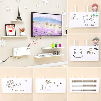 Wifi Router Storage Boxes PVC Panel Shelf Cable Power Plug Wire Wall Mounted Hanging Floating Shelf Organizer Storage Rack Decor
Wifi Router Storage Boxes PVC Panel Shelf Cable Power Plug Wire Wall Mounted Hanging Floating Shelf Organizer Storage Rack Decor