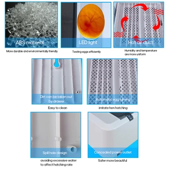 New Egg Incubator Fully Automatic Egg Hatcher Brooder Bird Quail Incubator Chick Hatchery Automatic Farm Incubation Tools
New Egg Incubator Fully Automatic Egg Hatcher Brooder Bird Quail Incubator Chick Hatchery Automatic Farm Incubation Tools