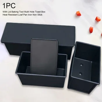 Iron Cake Mold Portable Cheese Baking Tool Multi Hole Toast Box Rectangle Loaf Pan With Lid Kitchen Durable Non Stick Cookware
Iron Cake Mold Portable Cheese Baking Tool Multi Hole Toast Box Rectangle Loaf Pan With Lid Kitchen Durable Non Stick Cookware