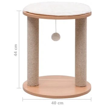 40 X 40 X 44 Cm Cat Tree Brown Jute Scratching Posts Toys For Cats Small Pets Climbing Frame Cute Condo House With Hanging Ball
40 X 40 X 44 Cm Cat Tree Brown Jute Scratching Posts Toys For Cats Small Pets Climbing Frame Cute Condo House With Hanging Ball