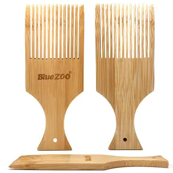 Anti-static Bamboo Hair Pick Comb Scalp Massage Wide Tooth Detangling Combs Afro
Anti-static Bamboo Hair Pick Comb Scalp Massage Wide Tooth Detangling Combs Afro