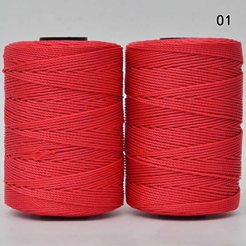 

39 Colors Three Twisted Knitting Rope Yarn Cotton Blend Braided Cord Gifts Decorative Packing Thread Thin Red String