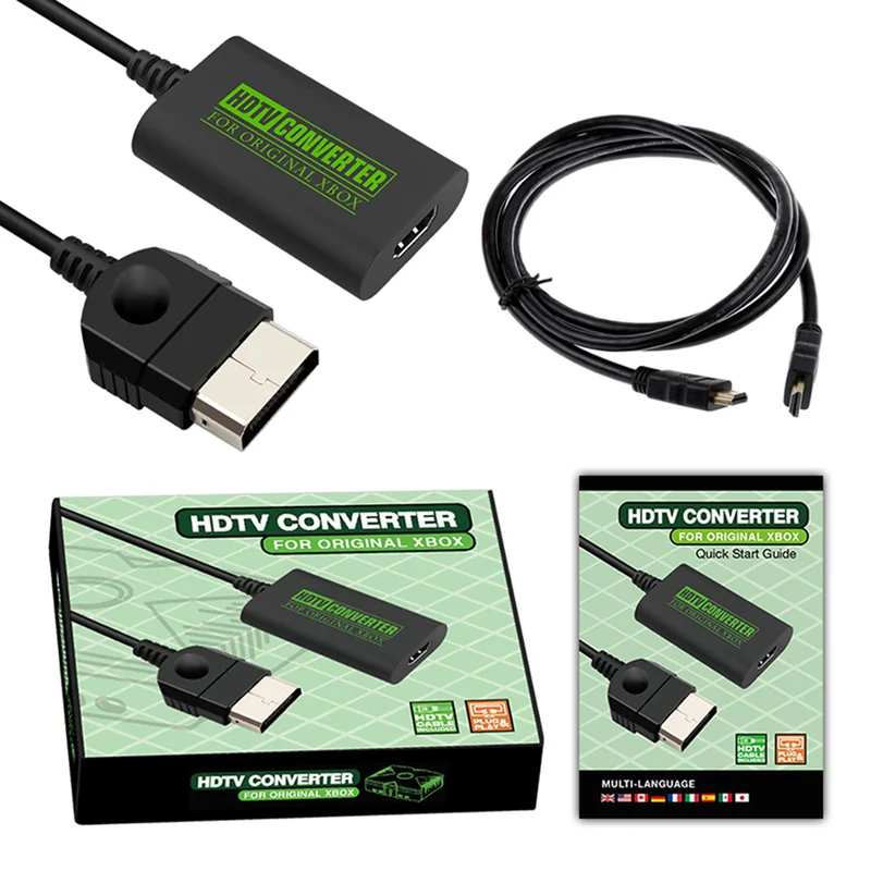 Converter Adapter HD for XBOX Retro Video Game Console HDMI-compatible Converter Adapter Support Display Mode 480p 720p 1080i
Converter Adapter HD for XBOX Retro Video Game Console HDMI-compatible Converter Adapter Support Display Mode 480p 720p 1080i