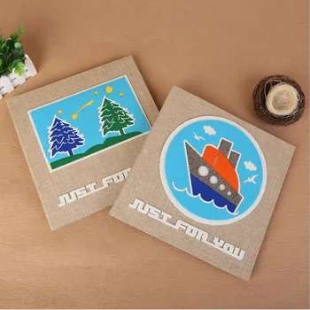 Cloth Art Self-adhesive Couple Album Souvenir Handmade DIY Vintage Photo Album Felt Cartoon 18 Inch Family Memory Album LA282
Cloth Art Self-adhesive Couple Album Souvenir Handmade DIY Vintage Photo Album Felt Cartoon 18 Inch Family Memory Album LA282