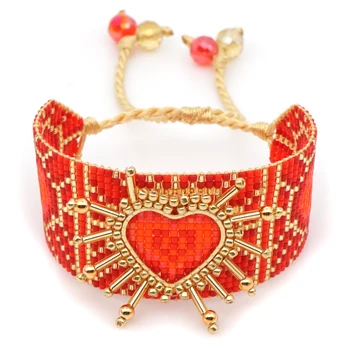 Go2boho MIYUKI Heart Bracelet Bohemian Bracelets Pulseras Mujer Moda 2019 Delica Beads Women Jewelry Handmade Loom Beads Gifts
Go2boho MIYUKI Heart Bracelet Bohemian Bracelets Pulseras Mujer Moda 2019 Delica Beads Women Jewelry Handmade Loom Beads Gifts