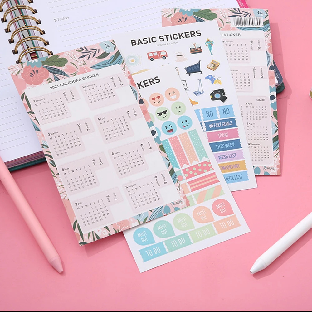 4 Sheets/Set 2021 Calendar Tab Stickers Functional Planner Stickers Monthly Schedule Mark Bookmark Agenda Stationery Stickers
4 Sheets/Set 2021 Calendar Tab Stickers Functional Planner Stickers Monthly Schedule Mark Bookmark Agenda Stationery Stickers