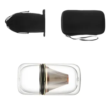 Portable Travel Coffee Maker Double Cup Coffee Tea Pot Kitchen Tool with Bag (Black)
Portable Travel Coffee Maker Double Cup Coffee Tea Pot Kitchen Tool with Bag (Black)