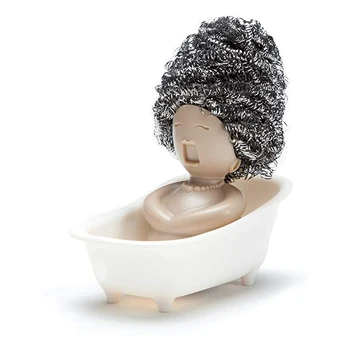 Soap Sponge Holder for Kitchen Sink Cute & Funny Dish Scrubber Holder Kitchen Organizer- Includes 1 Metal Scrubber YU-Ho
Soap Sponge Holder for Kitchen Sink Cute & Funny Dish Scrubber Holder Kitchen Organizer- Includes 1 Metal Scrubber YU-Ho