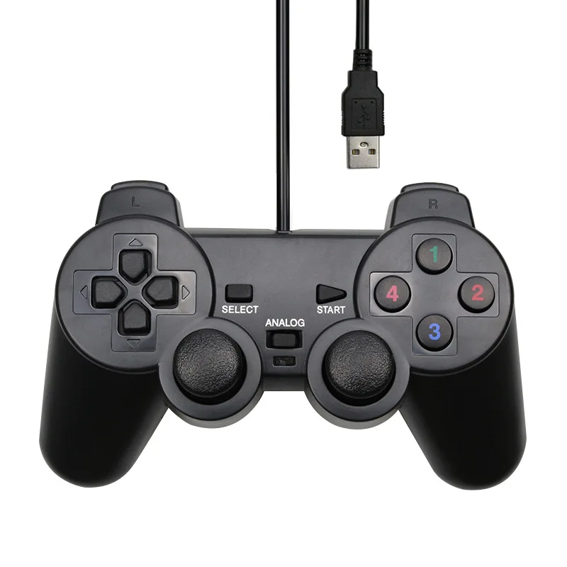 

Wired USB Joystick PC Controller Gamepad For WinXP/Win7/Win8/Win10 For PC Computer Laptop Black Game Joystick Gamepad Gaming