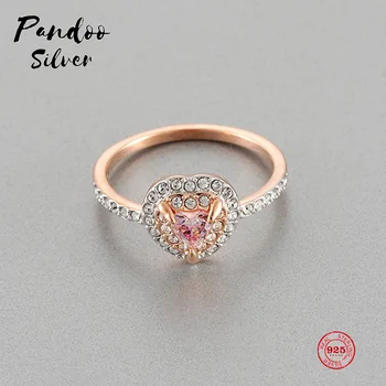 PANDOO Fashion Charm Pure 925 Silver Original 1:1 Copy, Romantic Sweet Love Shape Ring Ring Female Luxury Jewelry Gifts
PANDOO Fashion Charm Pure 925 Silver Original 1:1 Copy, Romantic Sweet Love Shape Ring Ring Female Luxury Jewelry Gifts
