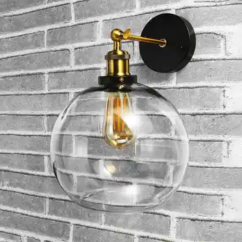 Wall light Retro Wall Lamps Sconces Lamp Holder Antique Style Metal Wall Lamp Wall Glass Ball Lampshade Decorative Luminaire
Wall light Retro Wall Lamps Sconces Lamp Holder Antique Style Metal Wall Lamp Wall Glass Ball Lampshade Decorative Luminaire