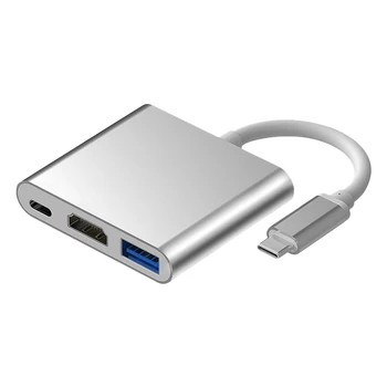 HOT-Type C to HDMI Type C PD USB3.1 2K/4K Adapter Converter Cable HD 1080P 3 in 1 Type C Hub Docking Station
HOT-Type C to HDMI Type C PD USB3.1 2K/4K Adapter Converter Cable HD 1080P 3 in 1 Type C Hub Docking Station