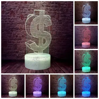 US Dollar Mask Model 3D Illusion LED Desk Nightlight Colorful Changing Light Flash Toys
US Dollar Mask Model 3D Illusion LED Desk Nightlight Colorful Changing Light Flash Toys