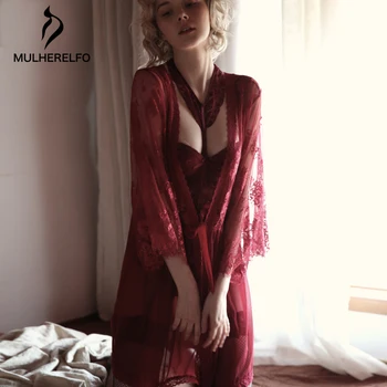 Sexy Bathrobe Temptation Transparent Pyjamas Robe Sets Blouse Women Sleepwear With G-string Robe Sets Eyelash Lace Mesh Robe
Sexy Bathrobe Temptation Transparent Pyjamas Robe Sets Blouse Women Sleepwear With G-string Robe Sets Eyelash Lace Mesh Robe