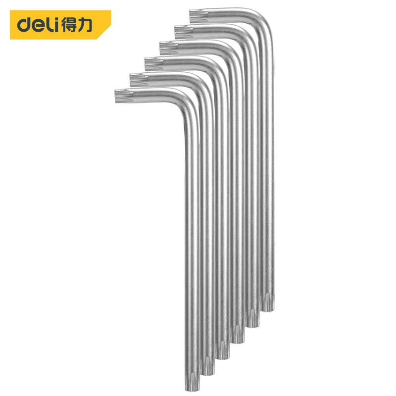 Deli L-Type Double End Allen Hex Key Hexagon Wrench Set T45 Torx Head Spanner Hexagonal Hand Tool Flower Head Wrench Screwdriver
Deli L-Type Double End Allen Hex Key Hexagon Wrench Set T45 Torx Head Spanner Hexagonal Hand Tool Flower Head Wrench Screwdriver