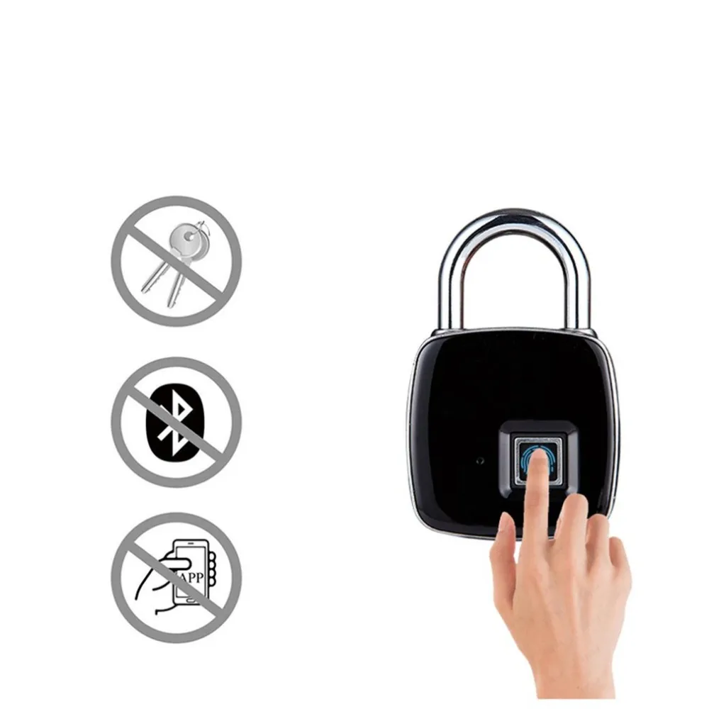 Smart Keyless Fingerprint Lock USB Rechargeable IP65 Waterproof Anti-Theft Security Padlock Door Luggage Case Lock
Smart Keyless Fingerprint Lock USB Rechargeable IP65 Waterproof Anti-Theft Security Padlock Door Luggage Case Lock