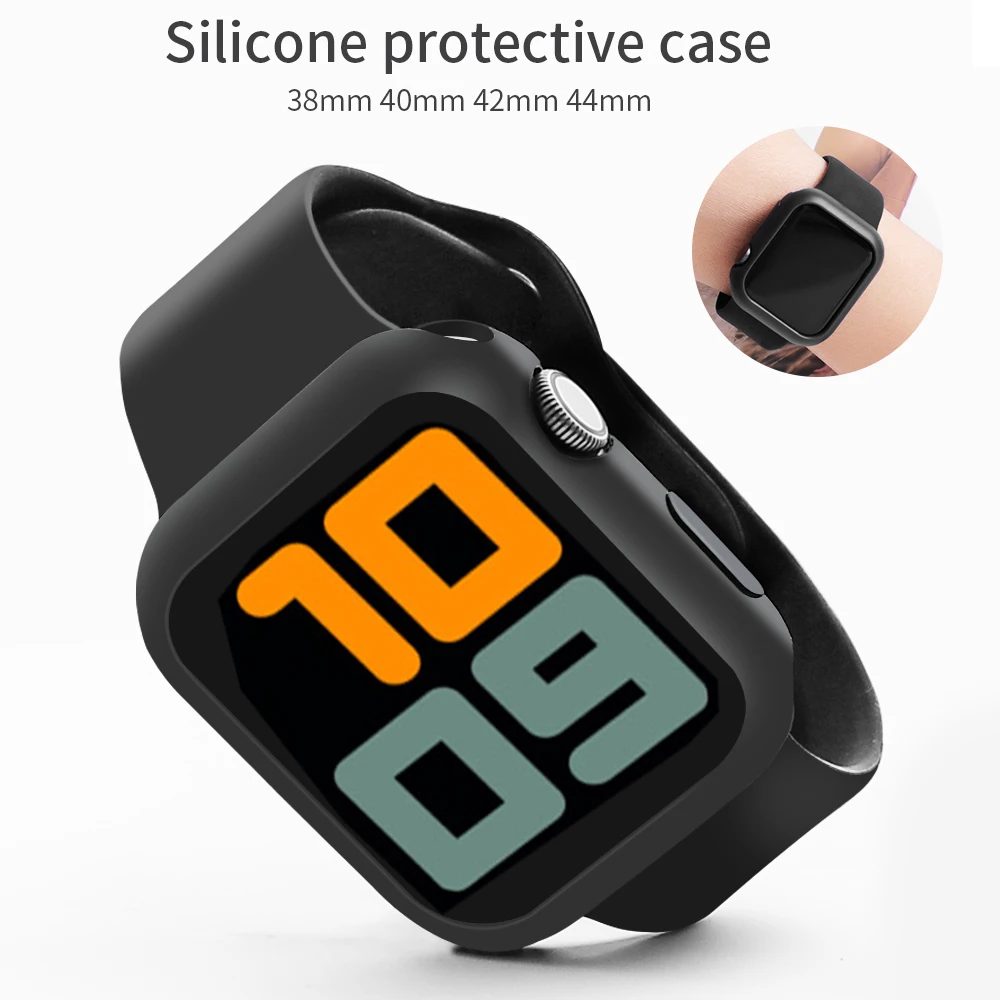 soft Silicone Sports Band+Case for Apple Watch 5 4 3 2 1 38MM 42MM Bands Rubber Watchband Strap for Iwatch series 5 4 40mm 44mm
soft Silicone Sports Band+Case for Apple Watch 5 4 3 2 1 38MM 42MM Bands Rubber Watchband Strap for Iwatch series 5 4 40mm 44mm
