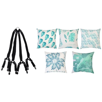 1x Bed Suspender Crisscross 2 Ways-Adjustable Long Gripper & 5x Teal Leaf Microfiber Square Pillow Cases
1x Bed Suspender Crisscross 2 Ways-Adjustable Long Gripper & 5x Teal Leaf Microfiber Square Pillow Cases