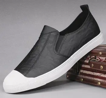 Men Leather Casual Shoes Spring New Style Fashion Men Leather Stitch Slip-on Trend Loafers Flat Shoes
Men Leather Casual Shoes Spring New Style Fashion Men Leather Stitch Slip-on Trend Loafers Flat Shoes