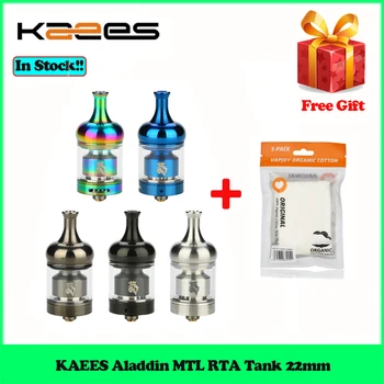Original KAEES Aladdin MTL RTA Tank 22mm with 2ml Capacity with Quick lock system 510 thread E Cigarette Vape Tank Atomizer
Original KAEES Aladdin MTL RTA Tank 22mm with 2ml Capacity with Quick lock system 510 thread E Cigarette Vape Tank Atomizer