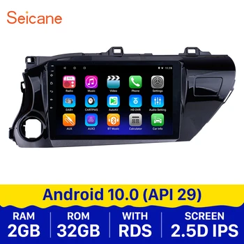 Seicane 10.1" Android 10.0 HD Touchscreen car Radio for 2016-2018 TOYOTA HILUX Left hand Driver with Bluetooth GPS USB FM SWC
Seicane 10.1" Android 10.0 HD Touchscreen car Radio for 2016-2018 TOYOTA HILUX Left hand Driver with Bluetooth GPS USB FM SWC