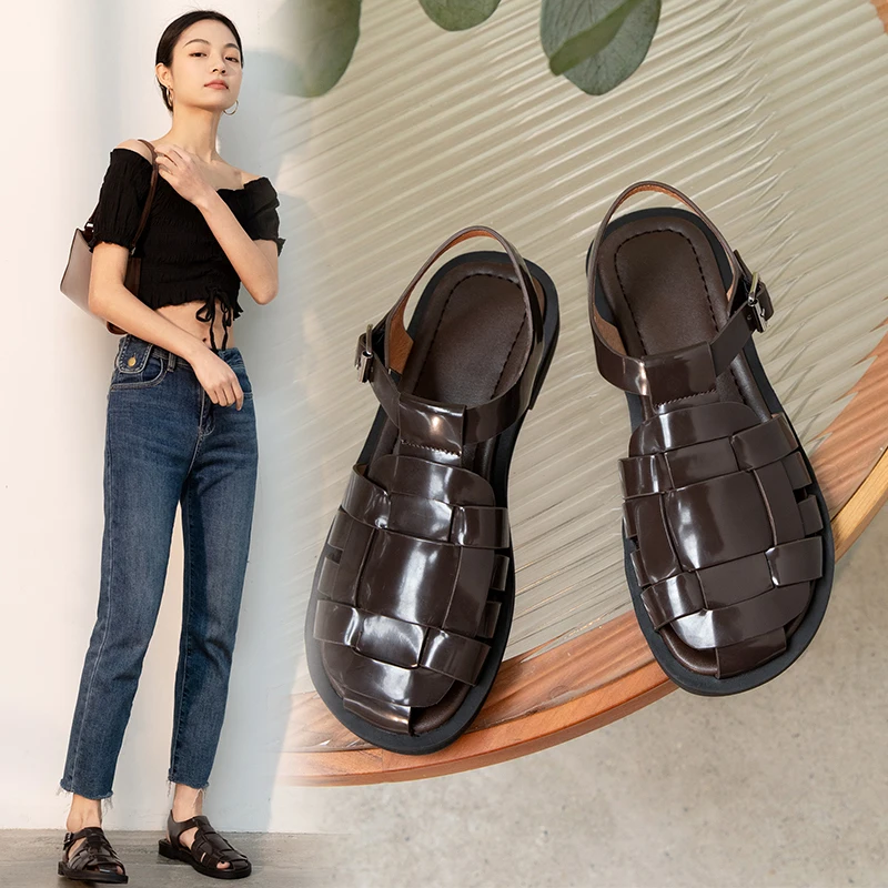 New Women Sandals Fashion Buckle Strap Leather Gladiator Platform Sandals Casual Thick Heel Summer Women's Shoes Roman Shoes
New Women Sandals Fashion Buckle Strap Leather Gladiator Platform Sandals Casual Thick Heel Summer Women's Shoes Roman Shoes