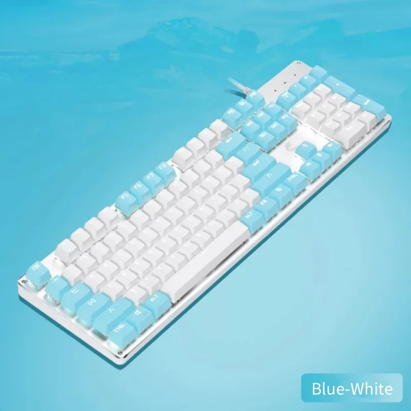 104 Keys Mechanical Gaming Keyboard Blue Switch LED Backlight Anti-ghosting USB Wired Gamer Keyboard For PC/Laptop
104 Keys Mechanical Gaming Keyboard Blue Switch LED Backlight Anti-ghosting USB Wired Gamer Keyboard For PC/Laptop