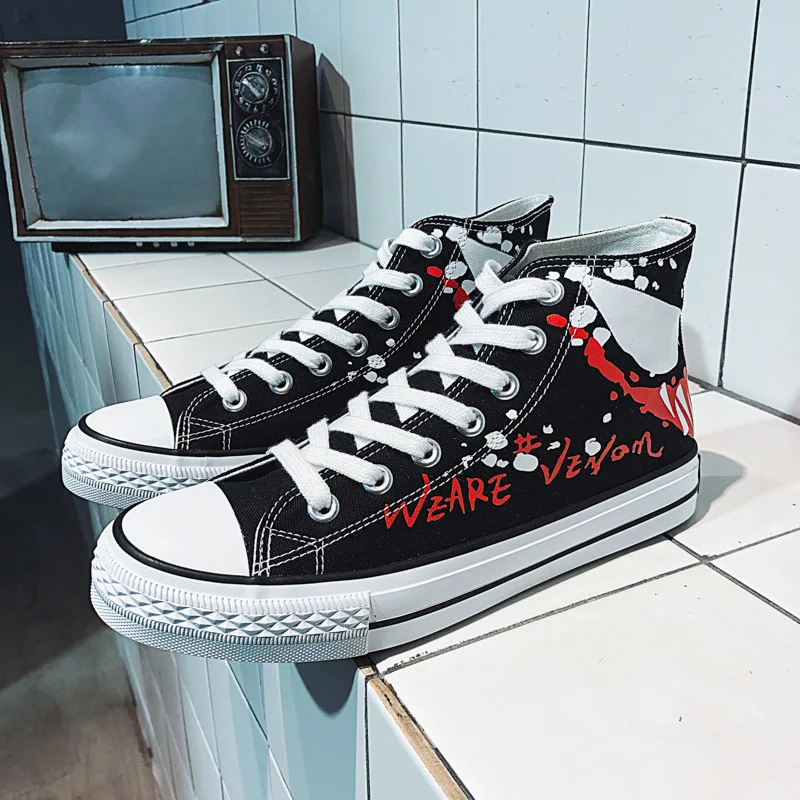Autumn & Winter New Style Fashion Printed Marvel Venom High Shoes Men Canvas Street Fashion Man Skateboard Shoes STUDENT'S Shoes
Autumn & Winter New Style Fashion Printed Marvel Venom High Shoes Men Canvas Street Fashion Man Skateboard Shoes STUDENT'S Shoes