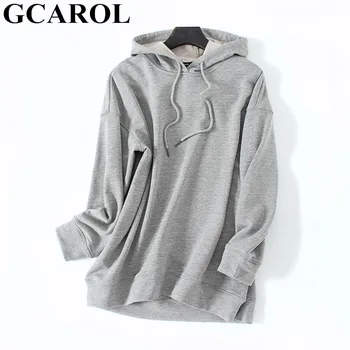 GCAROL 2020 Early Spring Women Oversize Hooded Asymmetric Length Casual High Street Sweatshirt Boyfriend Style Jersey Pullover
GCAROL 2020 Early Spring Women Oversize Hooded Asymmetric Length Casual High Street Sweatshirt Boyfriend Style Jersey Pullover