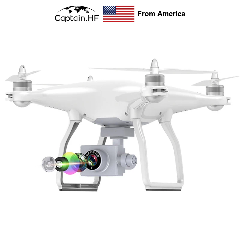 US Captain Quadcopter, UAV GPS HD Remote Control Aircraft, Drones 4K Video Camera, Aircraft Quadrocopter Aerial Video Anti-Shake
US Captain Quadcopter, UAV GPS HD Remote Control Aircraft, Drones 4K Video Camera, Aircraft Quadrocopter Aerial Video Anti-Shake