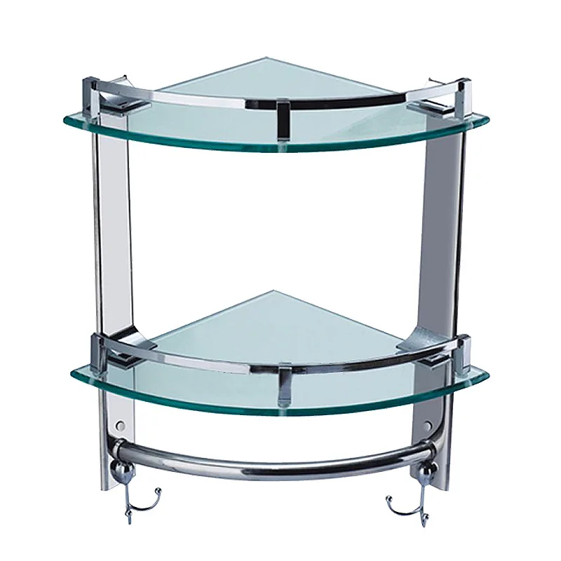 Double Layer Tripod Stainless Steel Corner Bathroom Toilet Glass Angle Frame Storage Shelf Angle Frame with Hook Towel Bar
Double Layer Tripod Stainless Steel Corner Bathroom Toilet Glass Angle Frame Storage Shelf Angle Frame with Hook Towel Bar