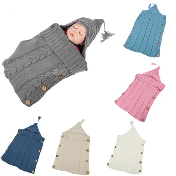 Baby Sleeping Bag Even Hat Baby Vehicle Sleeping Bag Wool Knitting Button Practical Blanket Keep Warm
Baby Sleeping Bag Even Hat Baby Vehicle Sleeping Bag Wool Knitting Button Practical Blanket Keep Warm