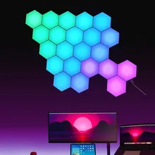 LED Hexagonal Wall Lamp Quantum Light Smart Touch Sensor Night Light DIY LED Honeycomb Lamp Creative Colorful LED Modular Lamp
LED Hexagonal Wall Lamp Quantum Light Smart Touch Sensor Night Light DIY LED Honeycomb Lamp Creative Colorful LED Modular Lamp