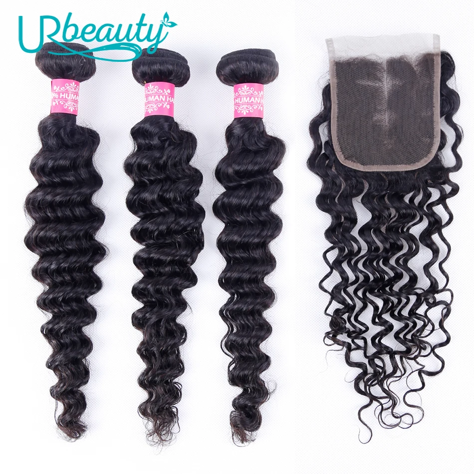 Malaysian Deep Wave Bundles With Closure Non Remy Human Hair 3 Bundles with Closure 100% Human Hair Bundles UR Beauty Hair
Malaysian Deep Wave Bundles With Closure Non Remy Human Hair 3 Bundles with Closure 100% Human Hair Bundles UR Beauty Hair