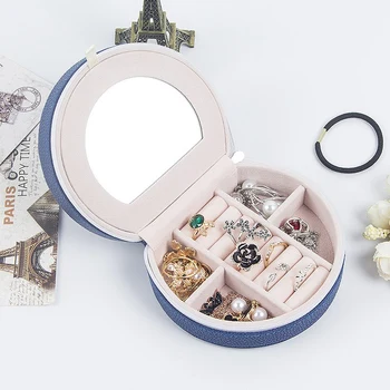 Portable Leather Travel Jewelry Cosmetic Storage Box Makeup Packing Organizer Multi-Function Earrings Ring Container Case
Portable Leather Travel Jewelry Cosmetic Storage Box Makeup Packing Organizer Multi-Function Earrings Ring Container Case