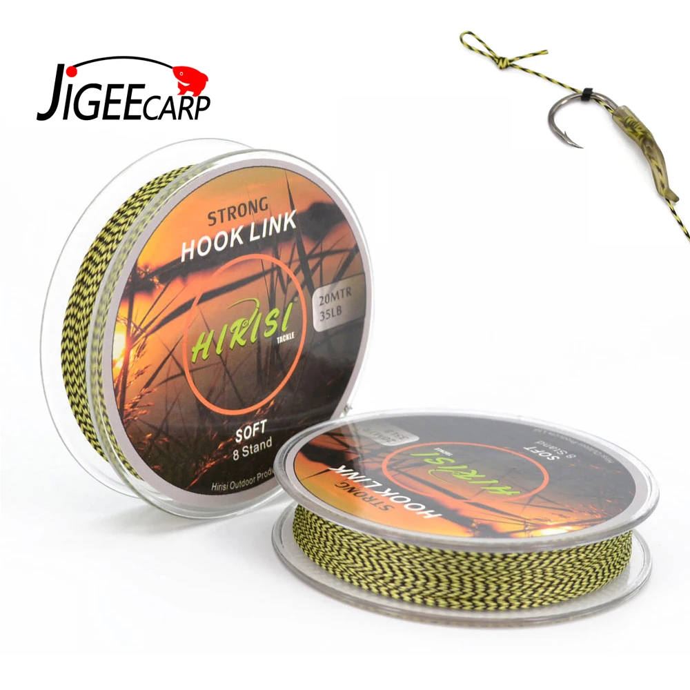 JIGEECARP 35LBX20M Carp Fishing Hook Link Braided Line Camouflage Soft Fishing Hook Link Pop Up Rig Leader Line Fishing Tackele
JIGEECARP 35LBX20M Carp Fishing Hook Link Braided Line Camouflage Soft Fishing Hook Link Pop Up Rig Leader Line Fishing Tackele