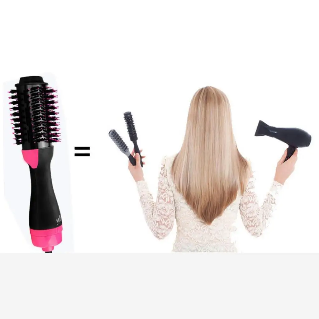 One Step Hair Dryer Hot Air Brush Straightener Negative Ion Curler Iron Comb 2 In 1 Hair Dryer Rotating Hot Air Hair Brush One Step Hair Dryer Hot Air Brush Straightener Negative Ion Curler Iron Comb 2 In 1 Hair Dryer Rotating Hot Air Hair Brush