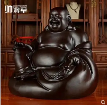 Maitreya Buddha's Statue for Money Sitting and laughing Buddha with solid wood belly Black sandalwood carved Decorative Ornament
Maitreya Buddha's Statue for Money Sitting and laughing Buddha with solid wood belly Black sandalwood carved Decorative Ornament